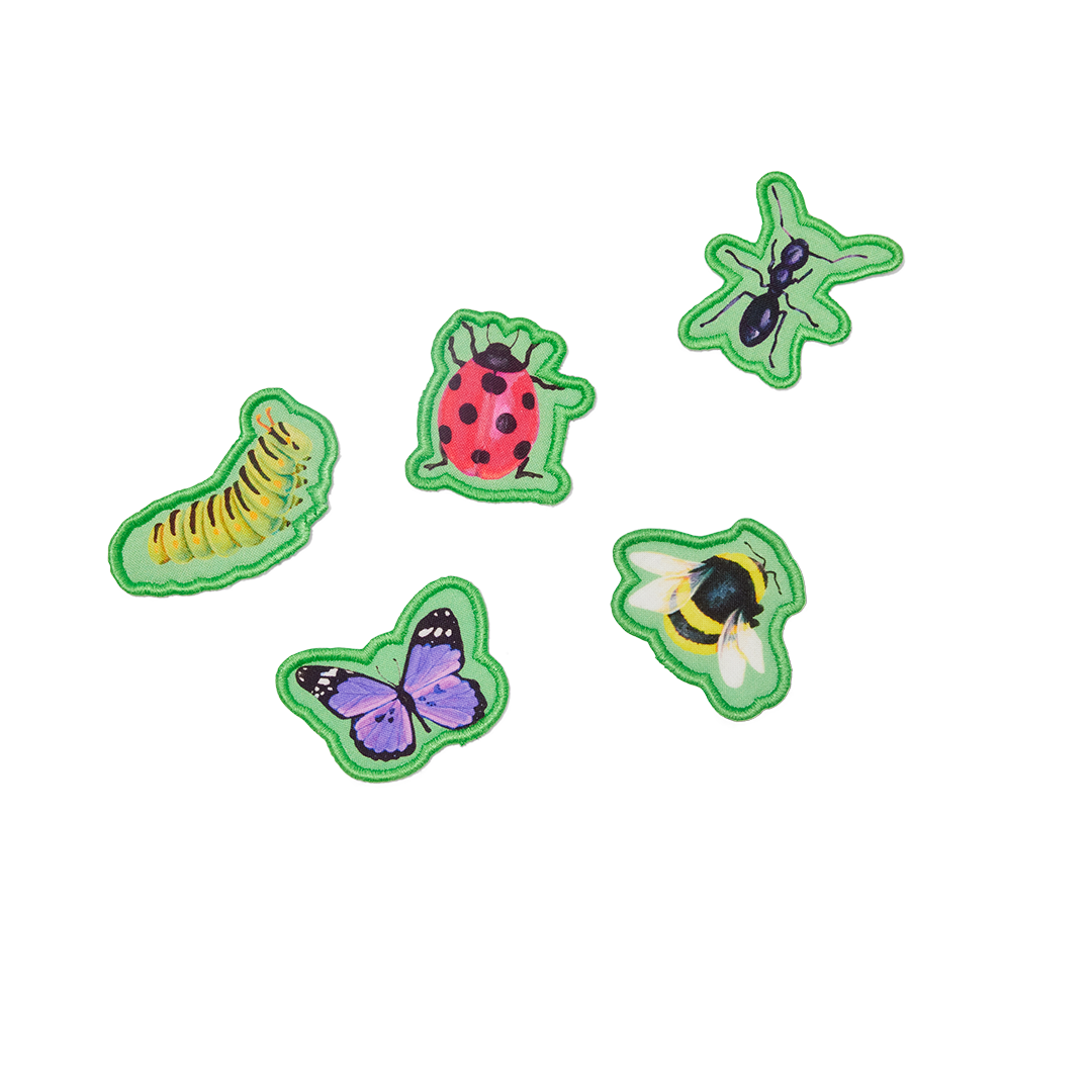 Fuzzy Bug Patches (set of 5)